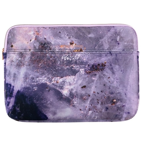 Mytagalong purple marble laptop case
